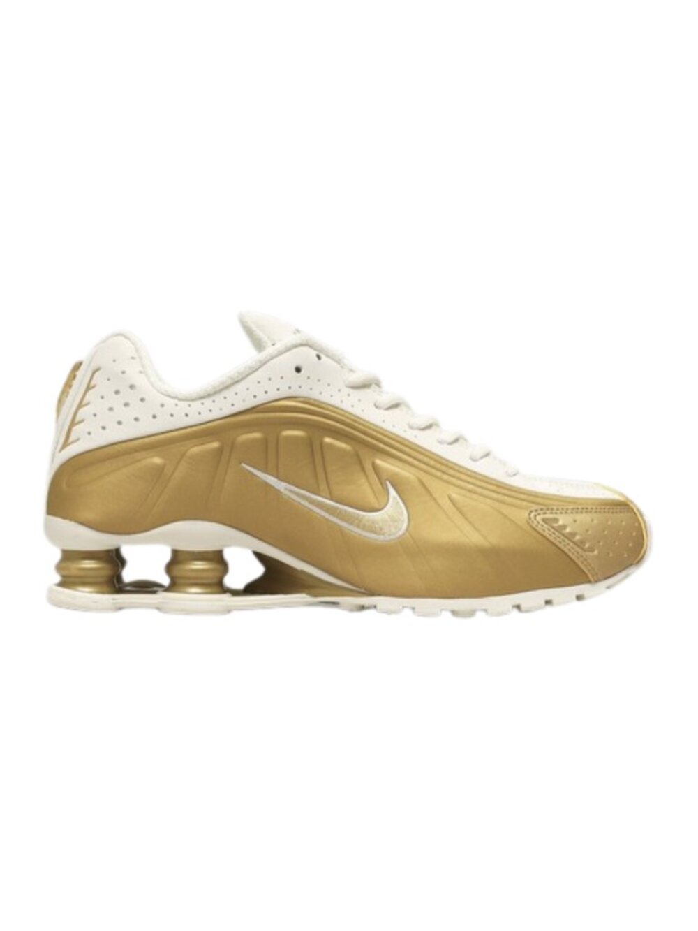 NEW Nike Shox R4 Metallic Gold